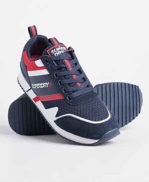 Superdry Fero Runner Core Férfi Tornacipő Sötétkék | MUNSV7826